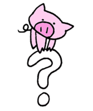 Pig who brings good luck sticker #9539347