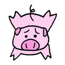 Pig who brings good luck sticker #9539352