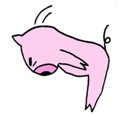 Pig who brings good luck sticker #9539359