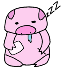 Pig who brings good luck sticker #9539373