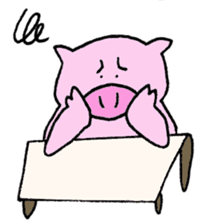 Pig who brings good luck sticker #9539375