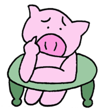 Pig who brings good luck sticker #9539381