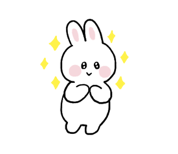 Cat and bunny basic sticker #9539469