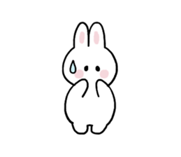 Cat and bunny basic sticker #9539470
