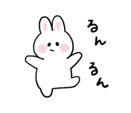Cat and bunny basic sticker #9539481