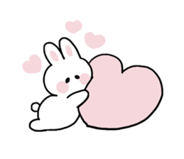 Cat and bunny basic sticker #9539483