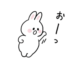 Cat and bunny basic sticker #9539489