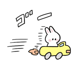 Cat and bunny basic sticker #9539500