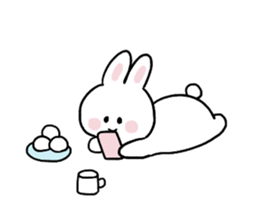 Cat and bunny honorific sticker #9539616