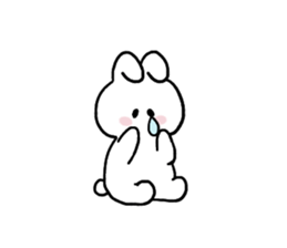 Cat and bunny honorific sticker #9539622