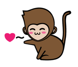 Mochi The Baby Monkey sticker #9539670