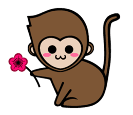 Mochi The Baby Monkey sticker #9539683