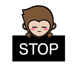 Mochi The Baby Monkey sticker #9539687