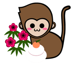 Mochi The Baby Monkey sticker #9539688