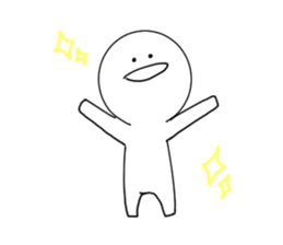 White simple Sticker sticker #9539948