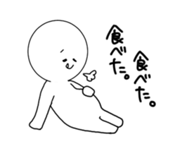 White simple Sticker sticker #9539960