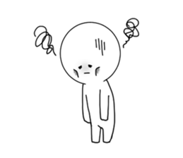 White simple Sticker sticker #9539964