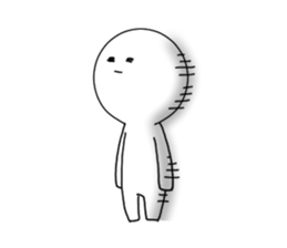 White simple Sticker sticker #9539966