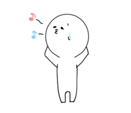 White simple Sticker sticker #9539983