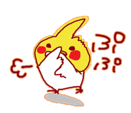 Okame,The Cockatiel2 sticker #9541314