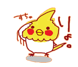 Okame,The Cockatiel2 sticker #9541317