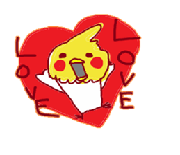 Okame,The Cockatiel2 sticker #9541342