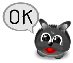 Dip Black Dog sticker #9541424