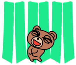 kitten,bunny,bear with big letter sticker #9541897