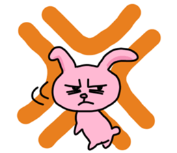 kitten,bunny,bear with big letter sticker #9541898