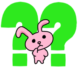 kitten,bunny,bear with big letter sticker #9541901