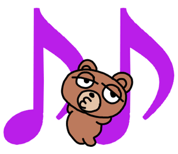 kitten,bunny,bear with big letter sticker #9541903