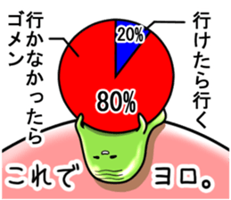 It's on the stomach" PUNYOPUNYO". sticker #9541958