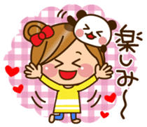 The cute girl 2 who often uses it sticker #9542552