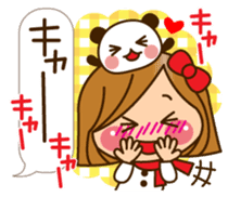 The cute girl 2 who often uses it sticker #9542557