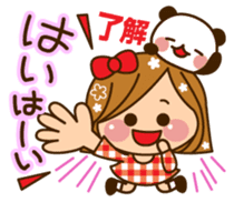 The cute girl 2 who often uses it sticker #9542559