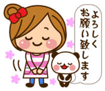 The cute girl 2 who often uses it sticker #9542560