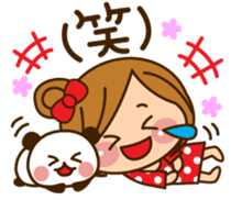The cute girl 2 who often uses it sticker #9542563
