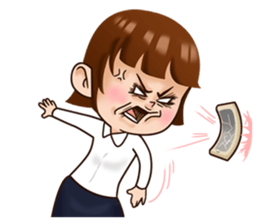 Punpun in the office life sticker #9542725