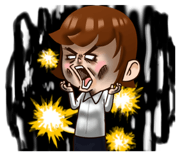 Punpun in the office life sticker #9542735