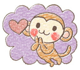 Carefree children's monkey sticker #9542748