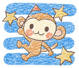 Carefree children's monkey sticker #9542751