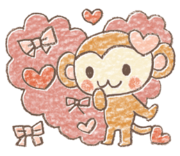 Carefree children's monkey sticker #9542761