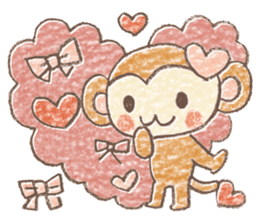 Carefree children's monkey sticker #9542761