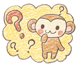 Carefree children's monkey sticker #9542764