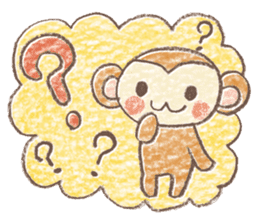 Carefree children's monkey sticker #9542764