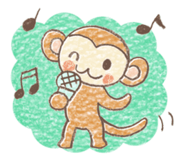 Carefree children's monkey sticker #9542765