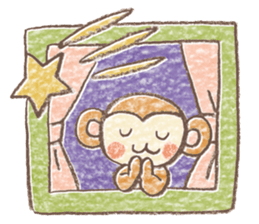 Carefree children's monkey sticker #9542768