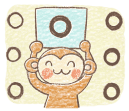 Carefree children's monkey sticker #9542774