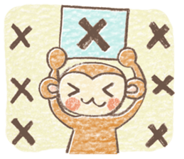 Carefree children's monkey sticker #9542775