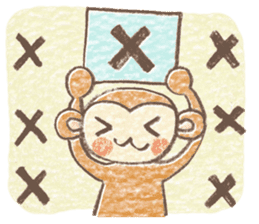 Carefree children's monkey sticker #9542775